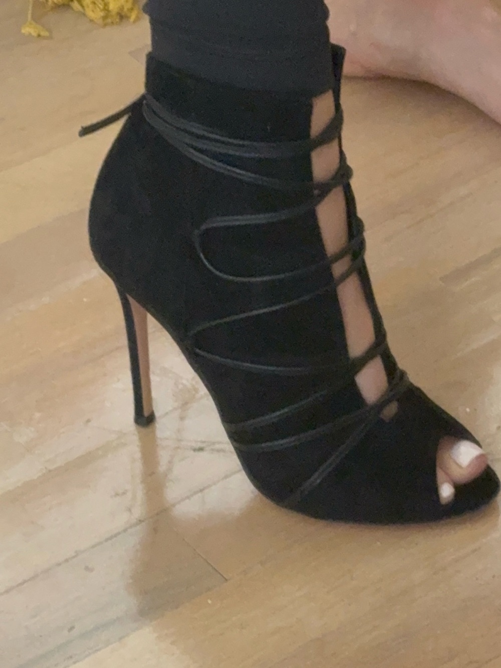 Gianvito Rossi Trim embellishment lace up booties - Picture 7 of 8